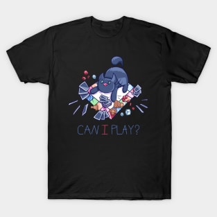 Board Game Interrupting Cat T-Shirt